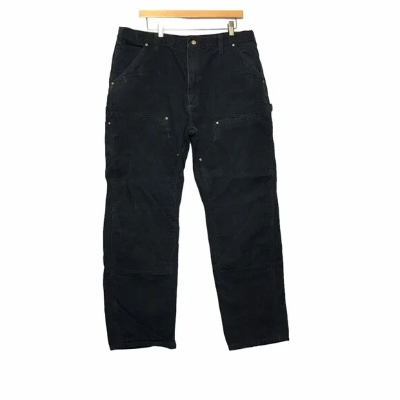 Vintage Carhartt B01 BLK 38x32 Double Knee Pants